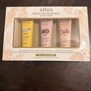 Brazilian Fragrance Hand Cream Set - Yellow, Pink, Cream